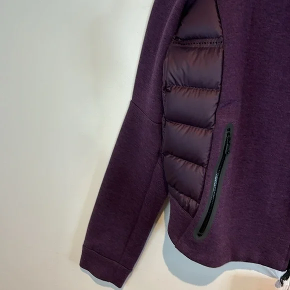 Nike Tech Womens Aeroloft 800 down-fill fleece purple Moto jacket medium BNWT - Picture 12 of 14